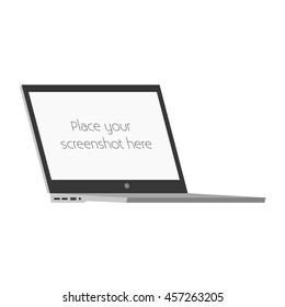 Flat Laptop Mockup