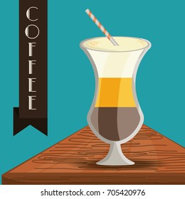 flat latte macchiato concept types coffee drinks