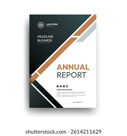 Flat law firm annual report template