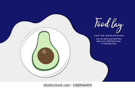 Flat lay Fresh vegetables isolated on white vector background