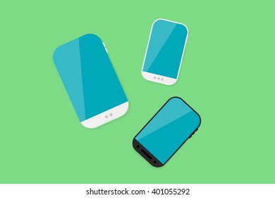 Flat lay technology vector illustration