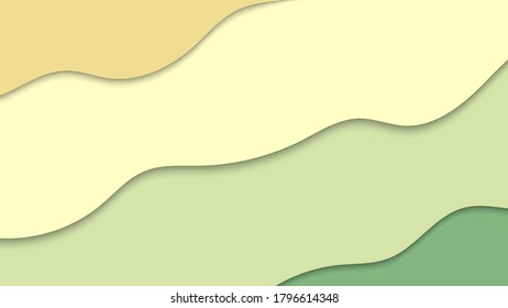 flat lay wave multicolor abstract background vector illustration best for background, poster and banner design