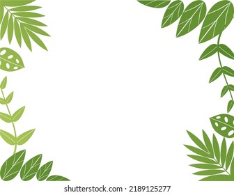 Flat leaf background, nature with green colour background