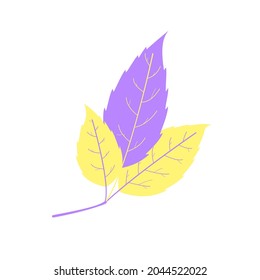 Flat leaf branch icon silhouette. Filled leaf glyph.