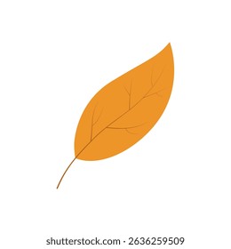 Flat leaf icon silhouette. Filled leaf glyph.