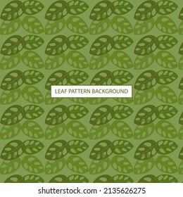 Flat of leaf pattern set. Flat style leaf pattern plant isolated in the solid background.