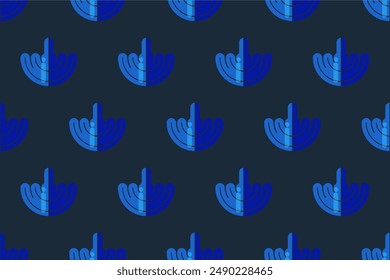 Flat leaf seamless pattern background. Geometric leaf icon seamless pattern background