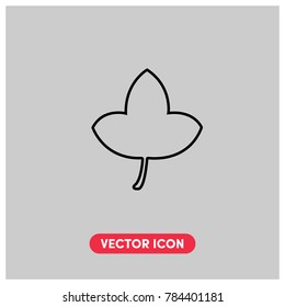 Flat Leaf Vector Icon Illustration For Web And Mobile App.Ui/Ux.Premium Quality.