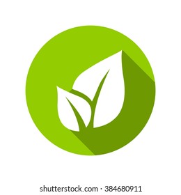 Iconos de hojas planas.