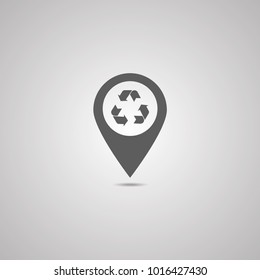 Flat leaves icons. Vector illustration.