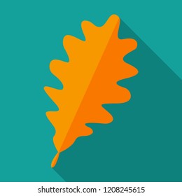 Flat leaves icons. Vector illustration.
