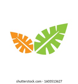 Flat Leaves Icons Vector Illustration