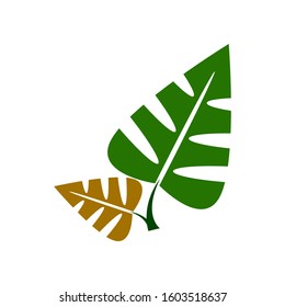 Flat Leaves Icons Vector Illustration