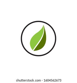 Flat Leaves Icons Vector Illustration