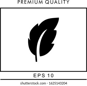 Flat leaves icons. Vector illustration