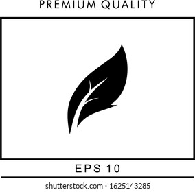 Flat leaves icons. Vector illustration