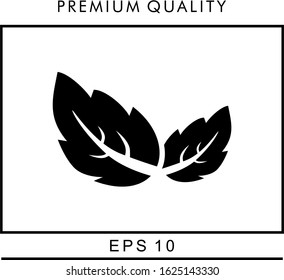 Flat leaves icons. Vector illustration