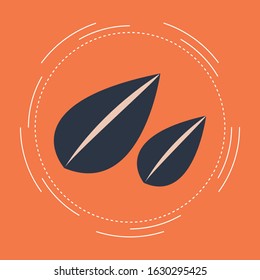 Flat leaves icons. Vector illustration