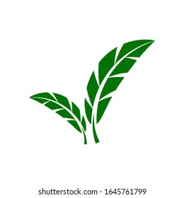 Flat Leaves Icons Vector Illustration