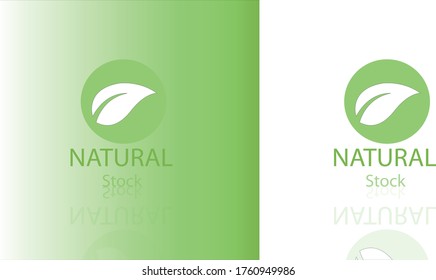 Flat leaves icons. Vector illustration. Abstract Leaf Logo design vector template