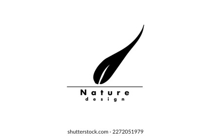 Iconos de hojas planas. Ilustración vectorial. Plantilla de vector de diseño de logotipo de hoja abstracta.