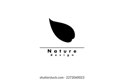 Flat leaves icons. Vector illustration. Abstract Leaf Logo design vector template.