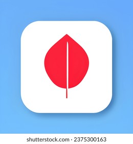 Flat leaves icons. Vector illustration.