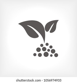 Flat leaves icons. Vector illustration,green leaf , eco vector icon
