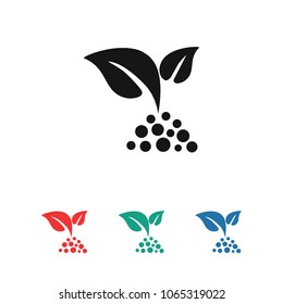 Flat leaves icons. Vector illustration,green leaf , eco vector icon