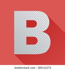 Flat Letter B