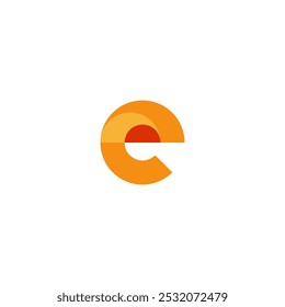 flat letter E logo icon design template. brand business logo Vector