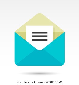 Flat Letter Icon
