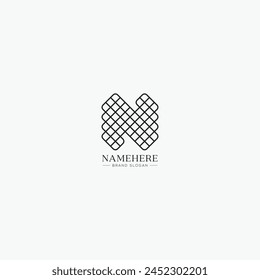Flat Letter N planet logo design template