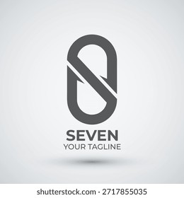 Ilustración vectorial de diseño de logotipo de letra S plana