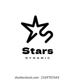 flat letter s tech logo template