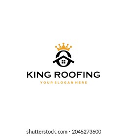 Logo-Design mit flachem Buchstaben für den Anfangsbuchstaben O für die Heimatkronen