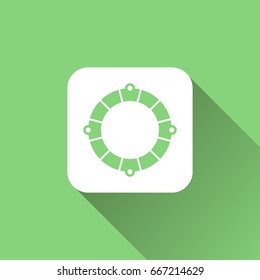 flat Lifebuoy icon