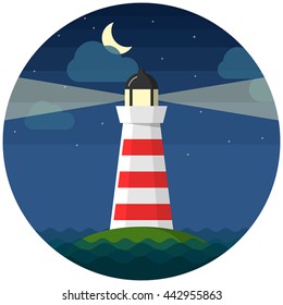 Flat lighthouse