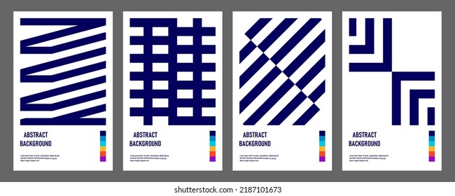 flat line abstract cover collection