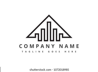 flat line architecture logo