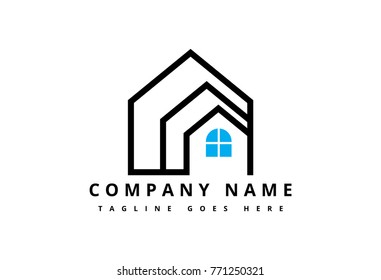 flat line architecture logo