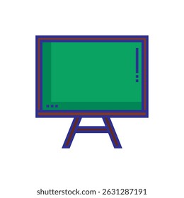 Flat Line Art Blackboard Icon