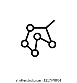 Flat Line Atoms and Structure Icon
