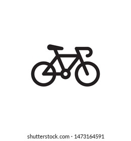 flat line bicycle icon. Logo element illustration. bicycle design. vector eps 10 . bicycle sport concept. Can be used in web and mobile