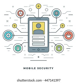 Flat line Business Concept Vector illustration. Modern thin linear stroke vector icons. Website Graphics, Banner, Infographics Design, Promotional Materials. 