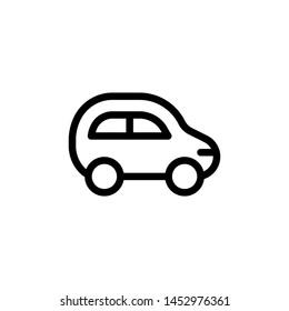 flat line car icon symbol sign, logo template, vector, eps 10
