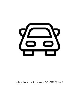 flat line car icon symbol sign, logo template, vector, eps 10