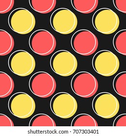 flat line circle pattern vector
