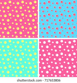 flat line circle pattern vector
