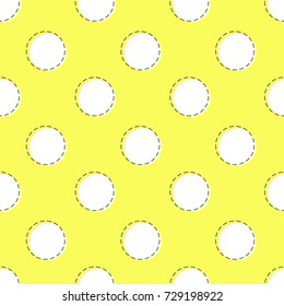 flat line circle pattern vector
